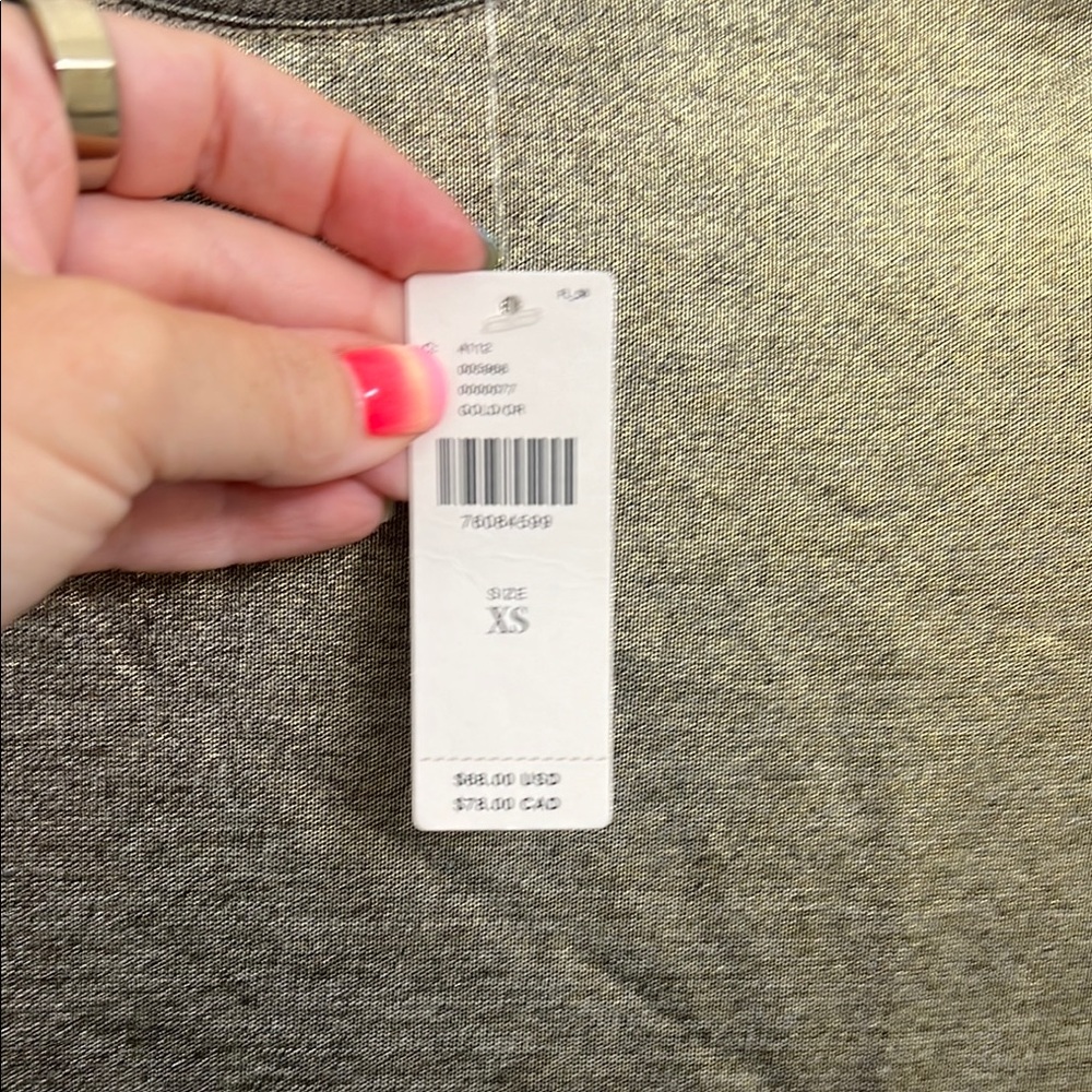 Anthropologie Gold Graphic Boxy Short Sleeve Tee - Picture 2 of 3